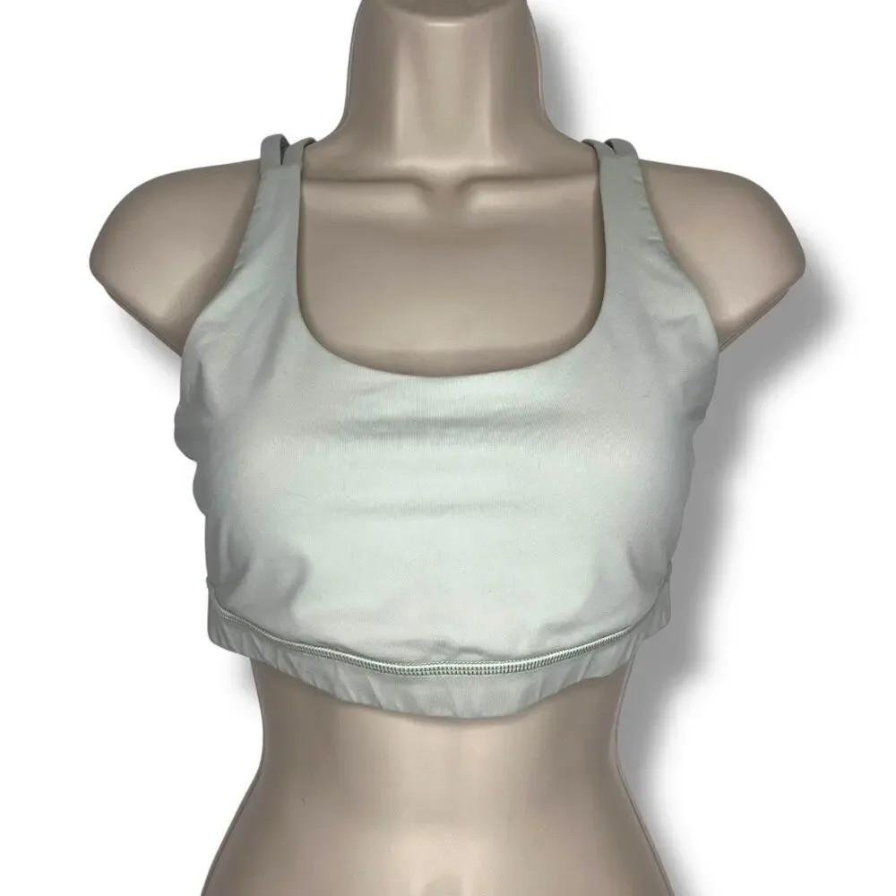 Lululemon Yoga Running Springtime Green Sports Energy Bra Size 8